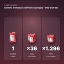 GOMETS TEMÁTICOS DE FLORES SALVAJES  – 900 GOMETS  - formato de venta: caja de 36, palé de 1296
