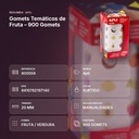 GOMETS TEMÁTICOS DE FRUTA  – 900 GOMETS   - resumen de atributos