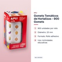 GOMETS TEMÁTICOS DE HORTALIZAS  - 900 GOMETS   - características principales