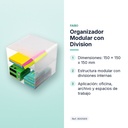 ORGANIZADOR MODULAR CON DIVISION - características principales