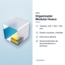 ORGANIZADOR MODULAR HUECO  - características principales