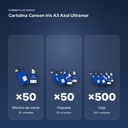 CARTULINA CANSON IRIS A3 AZUL ULTRAMAR  - formato de venta: paquete de 50, caja de 500