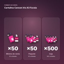 CARTULINA CANSON IRIS A3 FUCSIA - formato de venta: paquete de 50, caja de 500