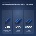 MARCADOR FLUORESCENTE STABILO BOSS 70 AZUL MARINO  - formato de venta: paquete de 10, caja de 100