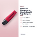 MARCADOR FLUORESCENTE STABILO BOSS 70 ROJO BORGOÑA - características principales
