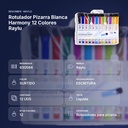 ROTULADOR PIZARRA BLANCA HARMONY 12 COLORES RAYLU - resumen de atributos