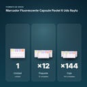 MARCADOR FLUORESCENTE CAPSULE PASTEL 6 UDS RAYLU - formato de venta: paquete de 12, caja de 144