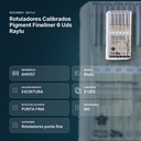ROTULADORES CALIBRADOS PIGMENT FINELINER 6 UDS RAYLU - resumen de atributos