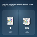 MARCADOR FLUORESCENTE HIGHLIGHT EXPOSITOR 30 UDS FULL SPECTRUM RAYLU - formato de venta: caja de 6