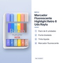 MARCADOR FLUORESCENTE HIGHLIGHT RETRO 6 UDS RAYLU - características principales
