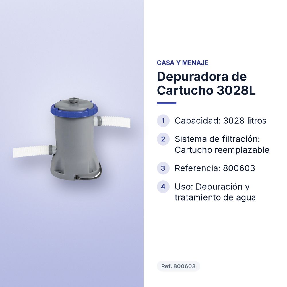 DEPURADORA DE CARTUCHO 3028L - características principales