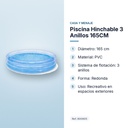 PISCINA HINCHABLE 3 ANILLOS 165CM - características principales