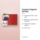 CARPETA COLGANTE A4 ROJO  - características principales