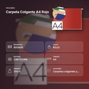 CARPETA COLGANTE A4 ROJO  - resumen de atributos