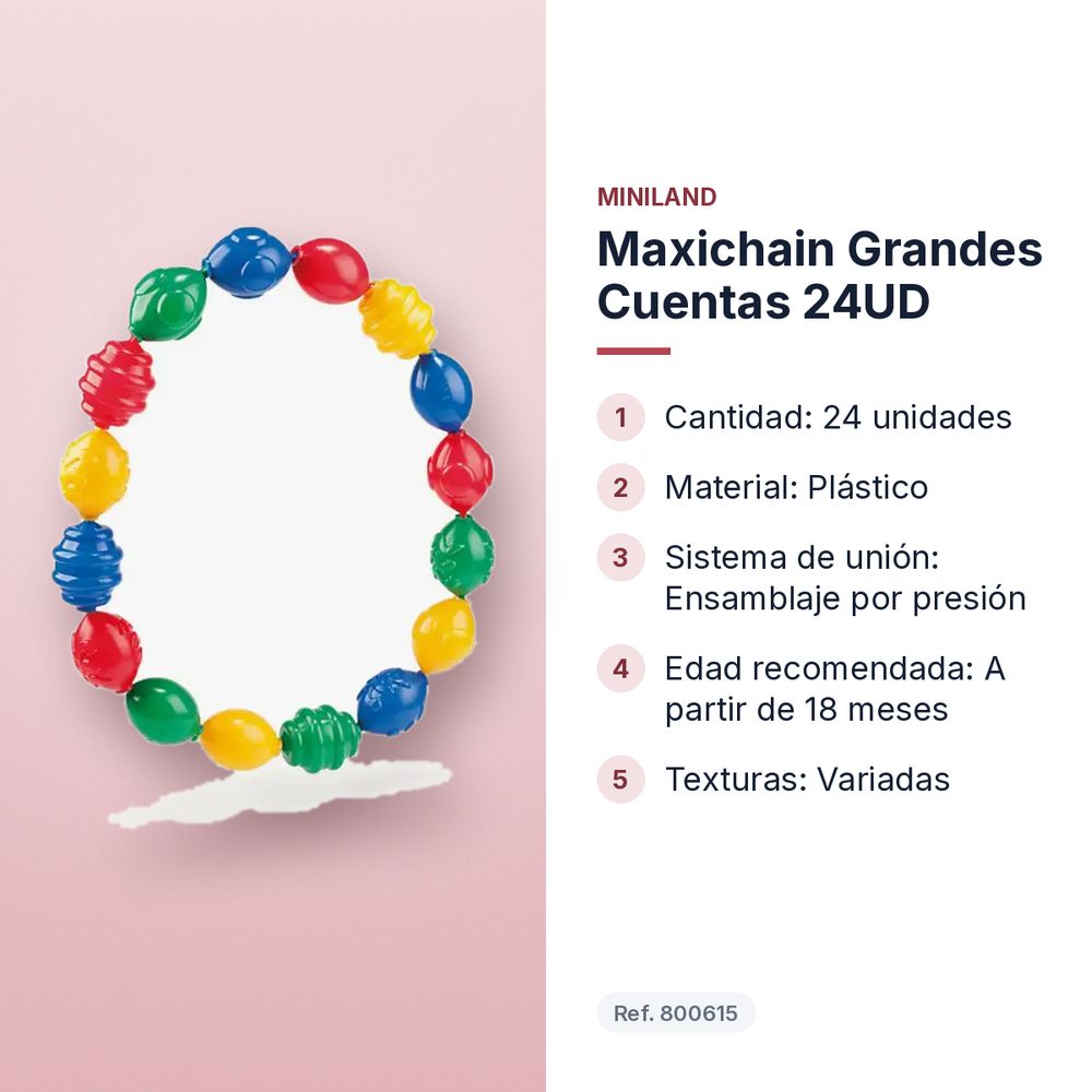 MAXICHAIN GRANDES CUENTAS 24UD - características principales