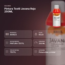 PINTURA TEXTIL JAVANA ROJO 250ML       - resumen de atributos