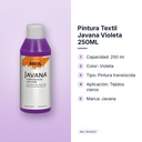 PINTURA TEXTIL JAVANA VIOLETA 250ML       - características principales