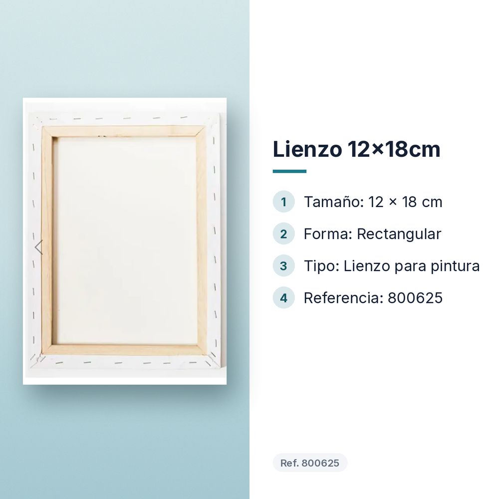 LIENZO 12X18CM - características principales