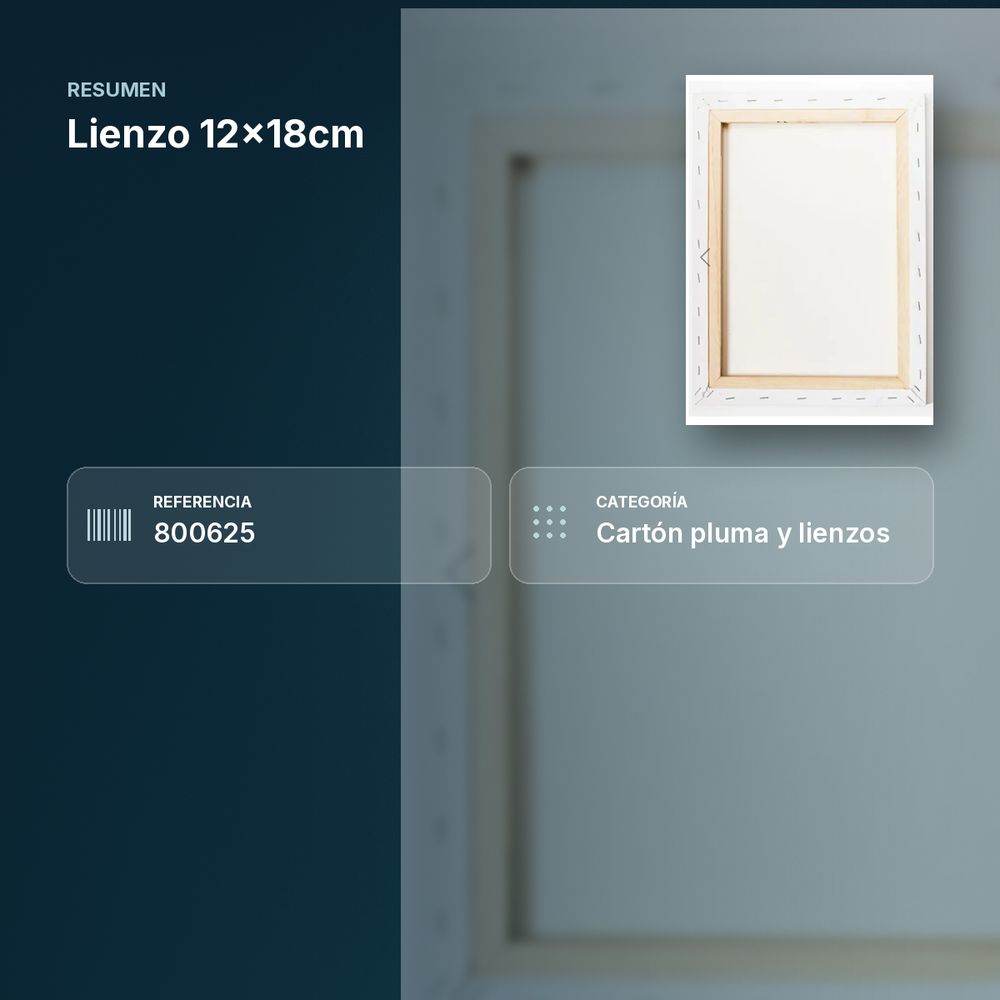 LIENZO 12X18CM - resumen de atributos