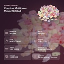 CUENTAS MULTICOLOR 11MM.2000UD - resumen de atributos