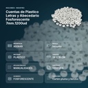 CUENTAS DE PLASTICO LETRAS Y ABECEDARIO FOSFORESCENTE  7MM.1200UD - resumen de atributos