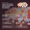 CUENTAS DE PLASTICO LETRAS Y ABECEDARIO FOSFORESCENTE  7MM.1200UD  - resumen de atributos