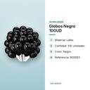 GLOBOS NEGRO 100UD - características principales