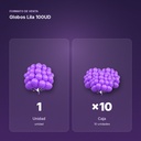 GLOBOS LILA 100UD  - formato de venta: caja de 10
