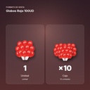 GLOBOS ROJO 100UD  - formato de venta: caja de 10