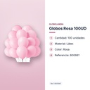 GLOBOS ROSA 100UD  - características principales