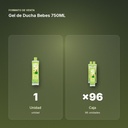 GEL DE DUCHA BEBES 750ML - formato de venta: caja de 96