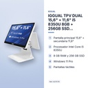 IGGUAL TPV DUAL 15,6" + 11,6" i5 8350U 8GB + 256GB SSD WINDOWS 11 PRO BLANCO - características principales