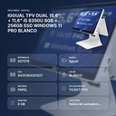 IGGUAL TPV DUAL 15,6" + 11,6" i5 8350U 8GB + 256GB SSD WINDOWS 11 PRO BLANCO - resumen de atributos