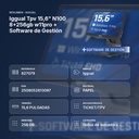IGGUAL TPV 15,6" N100 8+256GB W11PRO + SOFTWARE DE GESTIÓN - resumen de atributos