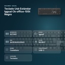 TECLADO USB ESTÁNDAR IGGUAL CK-OFFICE-105T NEGRO - resumen de atributos