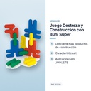 JUEGO DESTREZA Y CONSTRUCCION CON BUNI SUPER - características principales