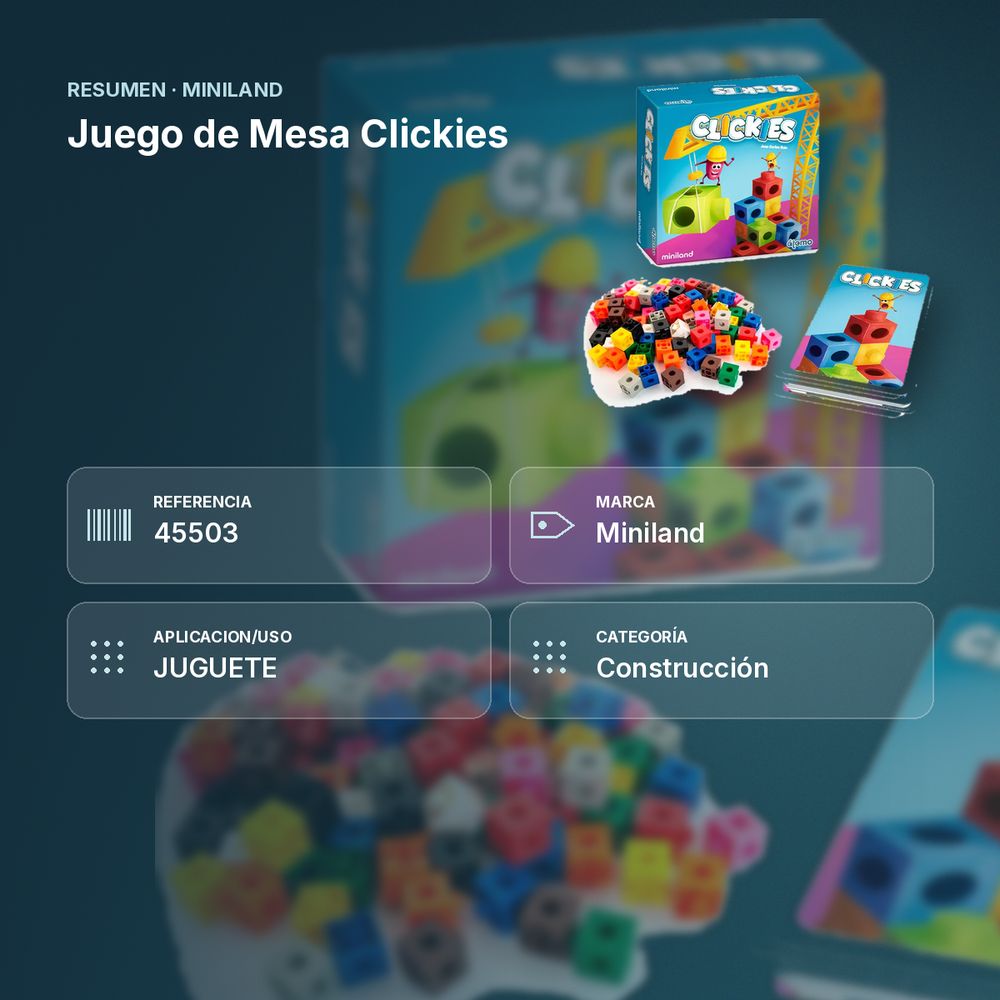 JUEGO DE MESA CLICKIES - resumen de atributos