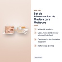 SET DE ALIMENTACION DE MADERA PARA MUÑECOS - características principales