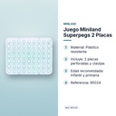 JUEGO MINILAND SUPERPEGS 2 PLACAS - características principales