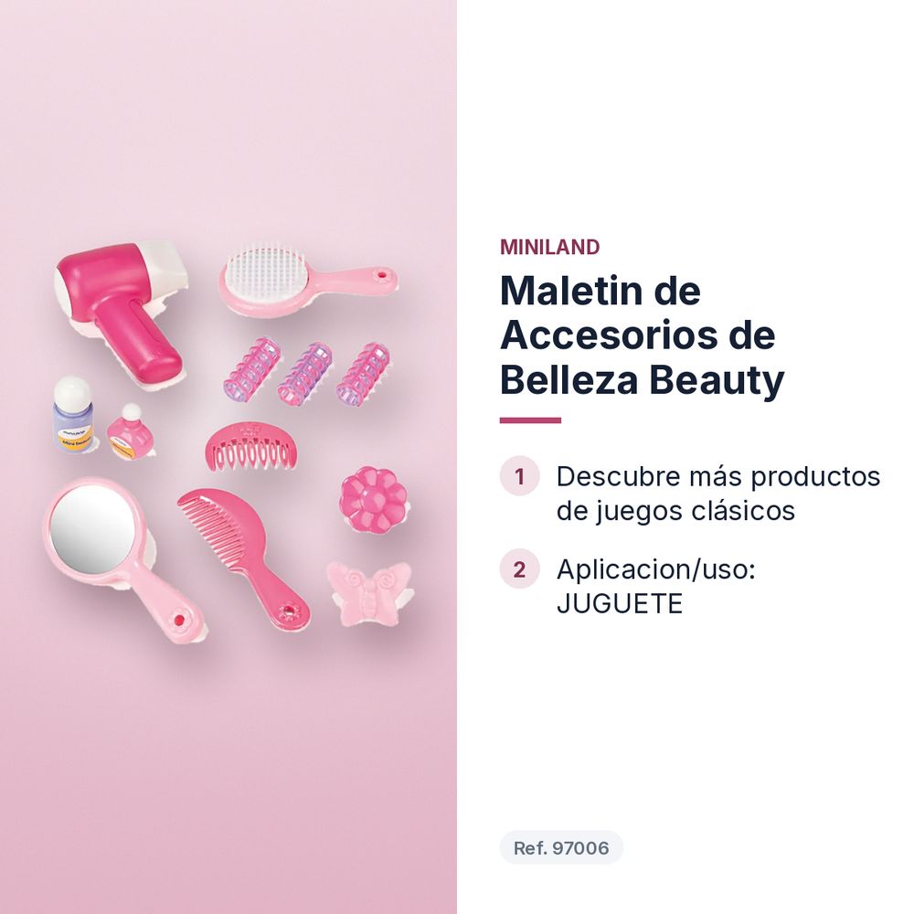 MALETIN DE ACCESORIOS DE BELLEZA BEAUTY - características principales