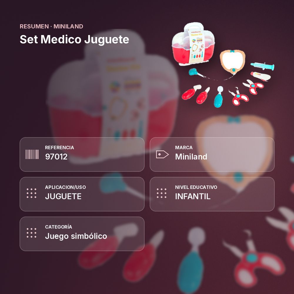 SET MEDICO JUGUETE - resumen de atributos