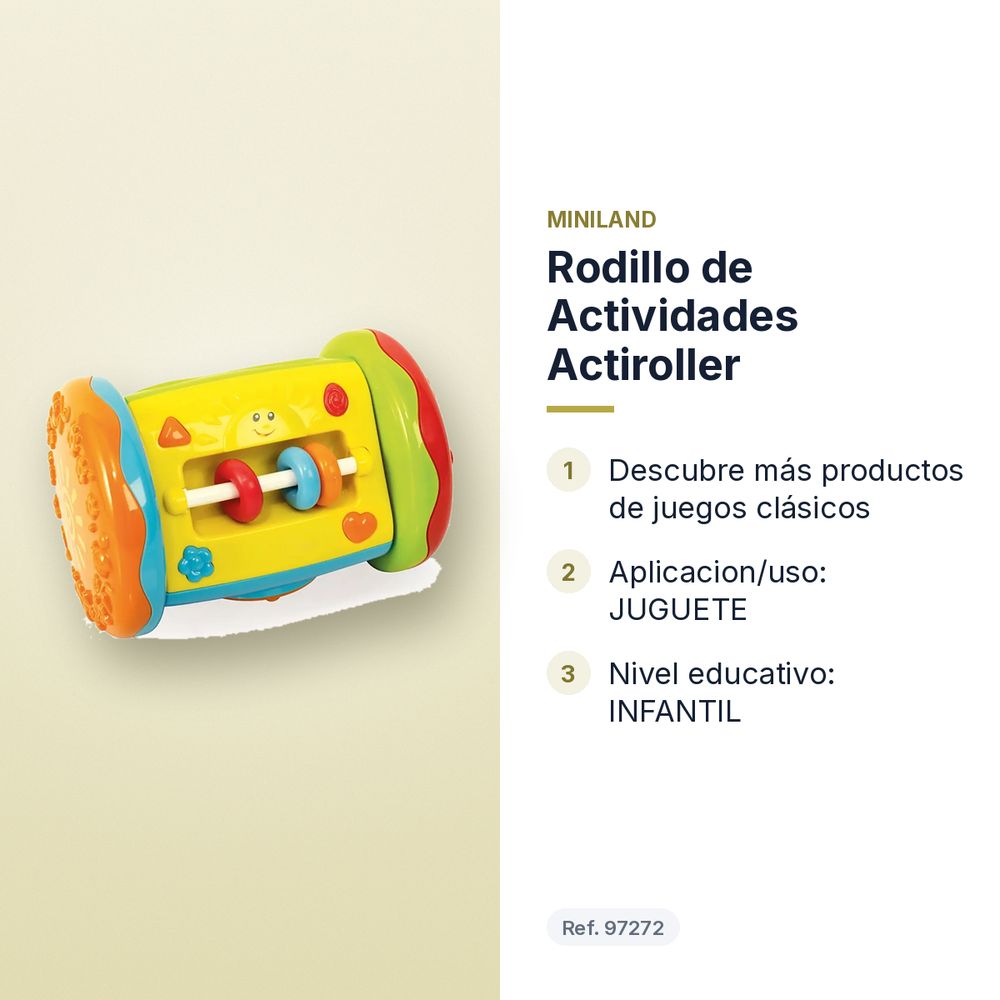 RODILLO DE ACTIVIDADES ACTIROLLER - características principales
