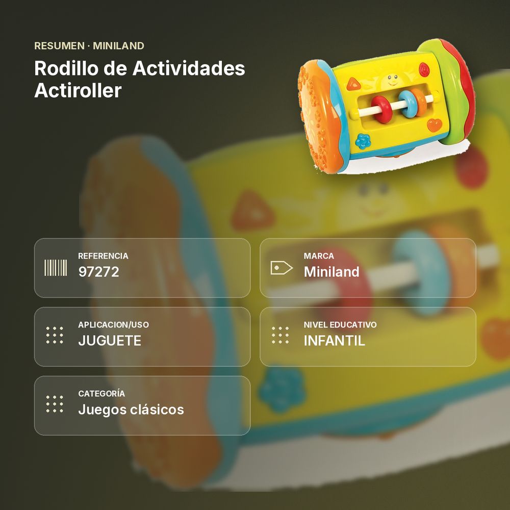 RODILLO DE ACTIVIDADES ACTIROLLER - resumen de atributos