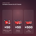 CARTULINA CANSON IRIS A3 TOMATE - formato de venta: paquete de 50, caja de 500