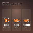 CARTULINA CANSON IRIS A3 MANDARINA - formato de venta: paquete de 50, caja de 500