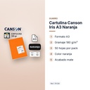 CARTULINA CANSON IRIS A3 NARANJA - características principales
