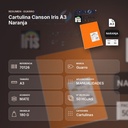 CARTULINA CANSON IRIS A3 NARANJA - resumen de atributos