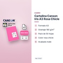 CARTULINA CANSON IRIS A3 ROSA CHICLE - características principales