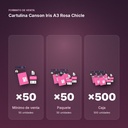 CARTULINA CANSON IRIS A3 ROSA CHICLE - formato de venta: paquete de 50, caja de 500