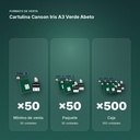 CARTULINA CANSON IRIS A3 VERDE ABETO - formato de venta: paquete de 50, caja de 500